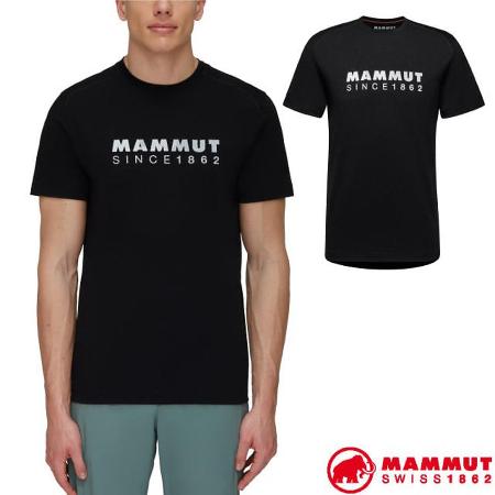 【MAMMUT 長毛象】男款 Trovat 輕量吸濕排汗短袖圓領休閒衫/1017-05250-0001 黑✿30E010